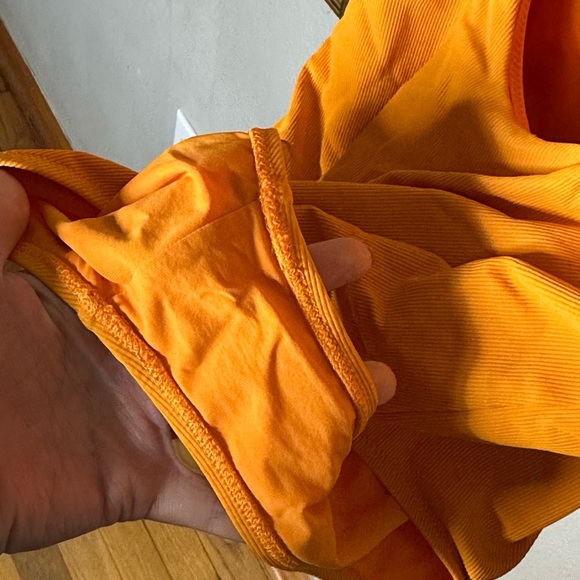 NWOT Athleta Cloudbreak Rib Scoop One Piece Swimsuit Monarch Orange XS - Picture 5 of 5